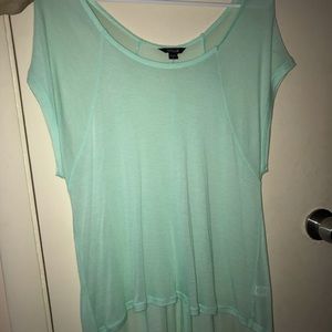 Mint green see through blouse